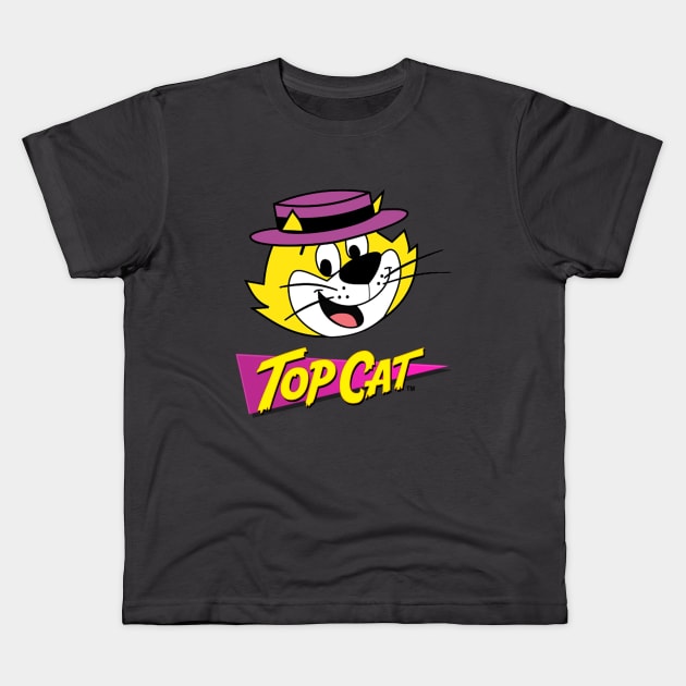 Top Cat  1960s  gang of low-life cats with their charismatic Leader, Top Cat Kids T-Shirt by CS77